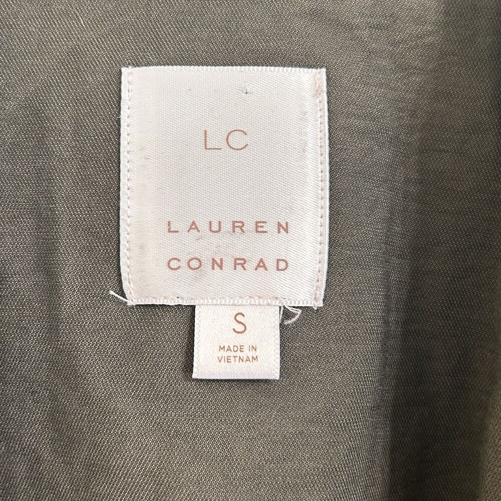 Lauren Conrad Blazer Size S Olive Green Open Blazer Long Sleeve Size Small - Picture 10 of 13